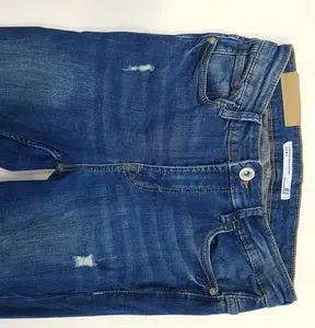 Calça jeans elástica estampada de alta qualidade, grande marca de luxo, desenhada em 2018