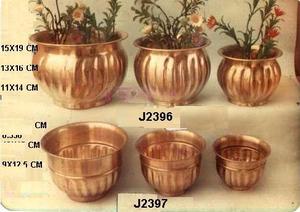 Macetas de latón de alta calidad, maceta de latón de Metal estriado con acabado pulido para decoración del hogar, maceta de latón, jarrón de Metal a precio mayorista - Product Image 3