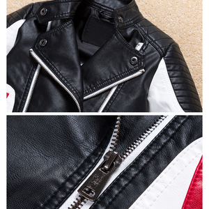 Chaquetas de cuero de marca para niños, moda de otoño, abrigos de invierno para niños, abrigo de manga larga para niños - Product Image 3