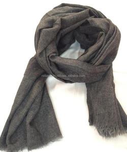 Bufandas de Invierno de Longitud Media para Mujer, 100% Cachemira de Color Natural Cash-crft India - Product Image 3