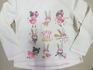 Bangladesh Fancy Cotton Super Girls Lapin Imprimé T-shirt à manches longues Nouveau pour le printemps-Toutes les saisons Vêtements Stock Lot - Product Image 5