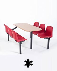 Juegos escolares de metal duraderos de diseño moderno para uso en el aula y la cafetería con garantía de 5 años e instalación simple - Product Image 6