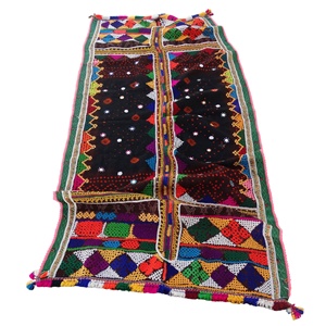 Venta al por mayor vintage hecho a mano bordado banjara chal de lana rabari tirar - Product Image 5
