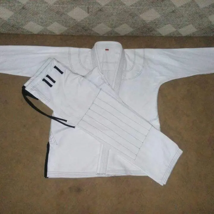 Trắng Trắng BJJ GI, Không Có LOGO JIU-JITSU KIMONO