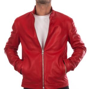 Fantastique hommes classique Biker Style veste en cuir Slim Fit moderne en cuir véritable vêtements d'extérieur confortable moto mode - Product Image 6