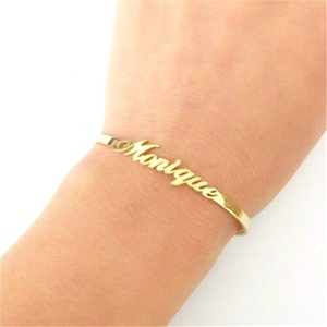 Gioielli personalizzati Nome Personalizzato bangle Bracciali In Acciaio Inox FAI DA TE Personalizzato Nome Inciso Bangle Bracciali - Product Image 3