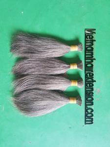 ขายส่งผมสีเทา From100 % มนุษย์ผมบริสุทธิ์ - Product Image 2