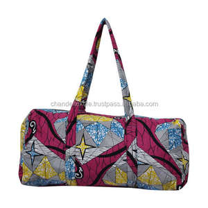 Wax africain Khanga duffle weekender Travel ankara bag African print Duffle bags wax canvas floral duffle bags Backpack - Product Image 4