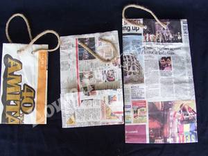 Sac à provisions pour vêtements recyclés pour journaux - Product Image 6