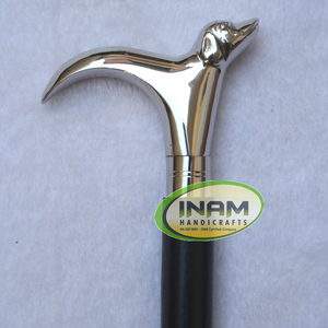 Canne de marche en laiton pour chien, cannes en bois avec embout en caoutchouc pour la randonnée et les activités de plein air - Product Image 3