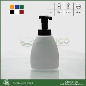 ขวดพลาสติก PET สำหรับทำความสะอาดผิวหน้า,บรรจุภัณฑ์พลาสติกบรรจุภัณฑ์พลาสติกสีขาวนมขนาด300มล. - Product Image 2