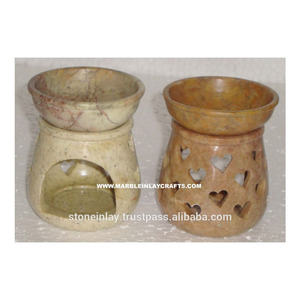 Hand Carved Soapstone Aroma Oil Lamp - Product Image 1