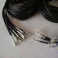 Beste Prijs DS18B20 Temperatuur Sensoren Ntc Sensor 6*50Mm Probe Met RJ45 Connector