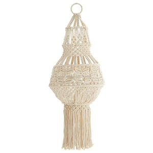 Handcrafted Bohemian Lampshades Eco Friendly Decorative Macrame Chandelier for Home Decoration From India - Product Image 5