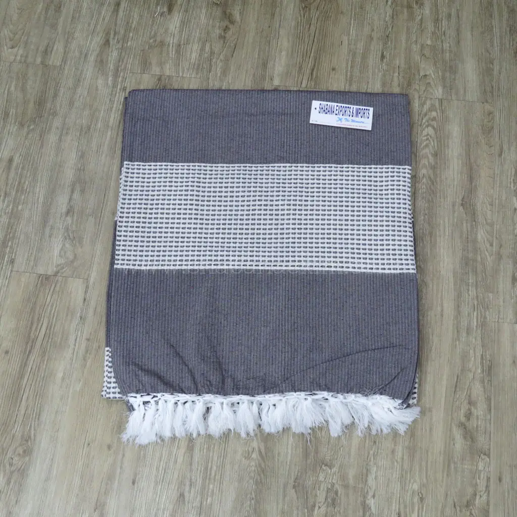 와플 직물 벌집 터키 Coverlet Fouta Peshtemal 비치 담요 수제 코튼 담요 겨울