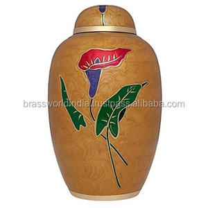 Urna funeraria para adultos, cenizas humanos, Brassworld, India - Product Image 1