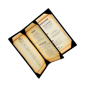 Couverture de menu bon marché en cuir véritable pour restaurant avec couverture de menu en cuir de haute qualité en cuir véritable pur - Product Image 1