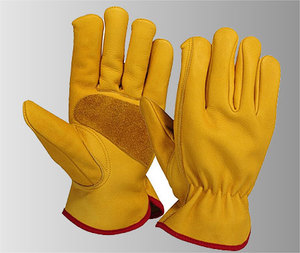 Vente en gros de gants de sécurité confortables en cuir de vachette fendu Gants de travail en nitrile à usage général pour les conducteurs et les travaux de sécurité - Product Image 2