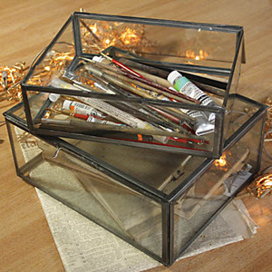 Boîte en verre avec cadre en métal - Product Image 6