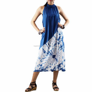 NAPAT New Products Women Hot Casual Sleeveless Printed <b>Bohemian</b> Style <b>Dress</b> - Product Image 1
