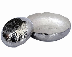 Cuenco para servir con acento moderno más Popular, Frutero de aluminio redondo de nuevo diseño, Color antiguo para fiesta, superventas - Product Image 1