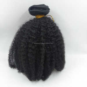 Paquetes de extensiones de cabello humano Remy de color natural Yakki Afro Kinky Weave - Product Image 5