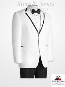 ทักซิโด้สีขาวเข้ารูปพอดี,สินค้ามาใหม่ปี2021สำหรับงานแต่งงานผู้ชาย - Product Image 2