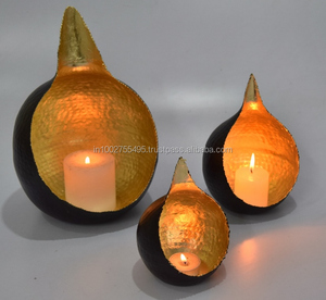 Elegante portavelas de mesa de Metal para interiores/exteriores, hermoso tarro de linterna elegante para decoración de fiesta en casa, soporte de pilar de Pascua - Product Image 5