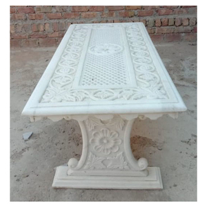 Marble Inlay Dinning Rectangular Table Top Exporter - Product Image 1