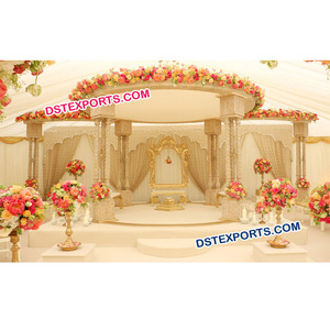 Conjunto de mandalas de boda de Triple Pilar, decoración de boda india, estilos - Product Image 1