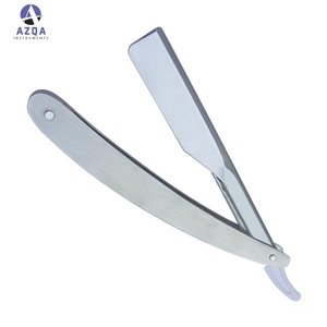 Rasoir à raser pliable en acier à lame droite avec manche en plastique, couteau à raser pour barbier, rasoirs jetables pour le toilettage - Product Image 5