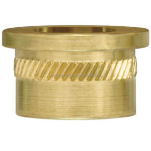 Dutux M4 insertos de separación redondos de acero y tuerca con acabado de latón (inserto de latón modelo) - Product Image 1