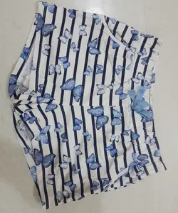Pantalones cortos originales de algodón de marca para niñas con diseño de estampado de moda hechos en Bangladesh para la temporada de primavera - Product Image 1