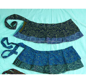 กระโปรงคลุมรอบผ้าไหมส่าหรีแบบอินเดียใหม่ - Product Image 2