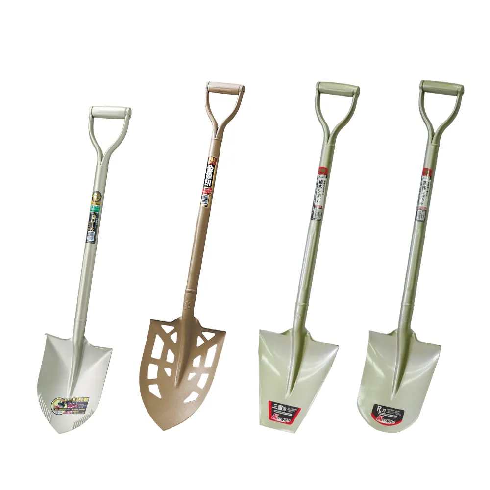 Wholesales high quality types of spade round nose shovel with holes