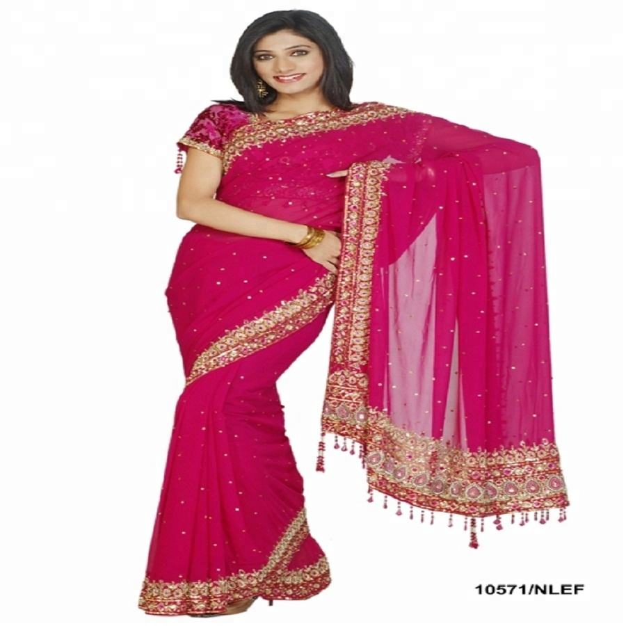 Low Price Malaysia Saree Includes Matching Blouse, Soft Fabric