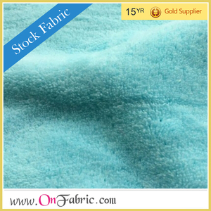 100% polyester corail polaire solide teint tricot tissu 60/67 "DTY fil compte 250-300 GSM densité personnalisable pour rembourrage - Product Image 3