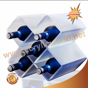 Estante de exhibición de vino acrílico, con logotipo, glorificador de vino - Product Image 5