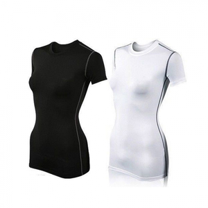 Womens Long Sleeve Fitness Compression <b>Shirt</b> Rash Guard Wholesale Ladies Compression, Gym Fitness Half Sleeves <b>Shirt</b> - Product Image 5