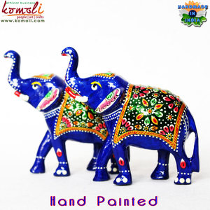 Estatua de pavo real hecha a mano para decoración del hogar, artesanía india de metal - Product Image 5