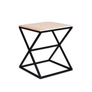 โต๊ะกาแฟโลหะแนวอุตสาหกรรมวินเทจสำหรับห้องนั่งเล่นสมัยใหม่ตกแต่งบ้านสำหรับใช้ในบ้าน - Product Image 3