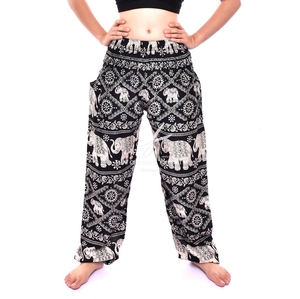 กางเกงฮาเร็มช้างเอวยางยืดและข้อเท้า - Product Image 2