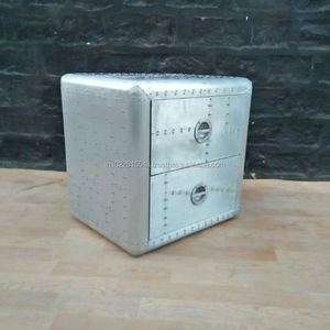 Aviateur Table Latérale de Lit, Industriel Vintage Aviateur Meubles - Product Image 2