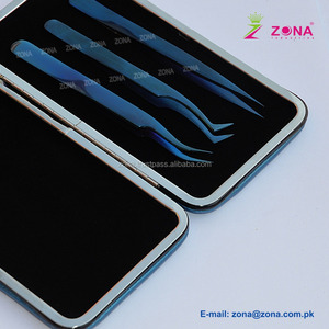 Pince à épiler pour extensions de cils personnalisée testée à la main volume russe de beauté vente en gros de pinces à cils avec étui - Product Image 4