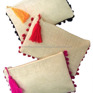 Pochette de soirée en jute écologique pour femme - Product Image 4