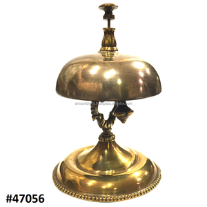 Antique Copper Metal Front Desk Bell - Product Image 4