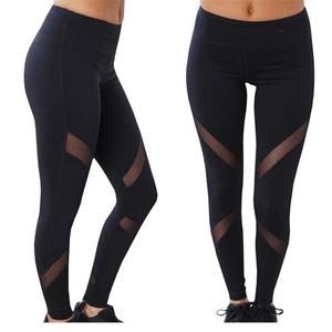 กางเกงเลกกิ้งสีดำสำหรับเด็กวัยหัดเดินชุดออกกำลังกายเอวสูงระบายอากาศได้ปรับแต่งได้ลายถักยาวเท่าเข่าสีดำล้วน - Product Image 1