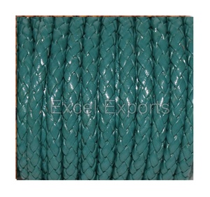 Correas de cuero trenzado tejidas a mano genuinas para bolsos y zapatos para cordones de joyería decorativa Productos de cuero Premium - Product Image 4