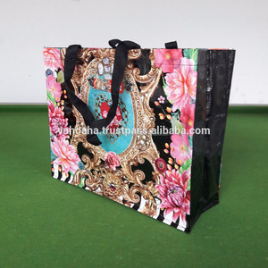 ถุงช้อปปิ้งผ้า PP ทอ พร้อมหูหิ้ว PP สีตามสั่ง ฟิล์ม OPP เงา และราคาถูก - Product Image 1