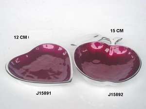 Bandeja de aluminio esmaltada en forma de corazón de manzana roja de alta calidad, ensaladera de Metal segura para alimentos, uso de decoración del hogar - Product Image 4